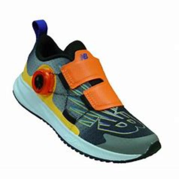 New Balance size 12 wide  Gray and Orange Sneakers with Modern Athletic Design - Picture 1 of 5